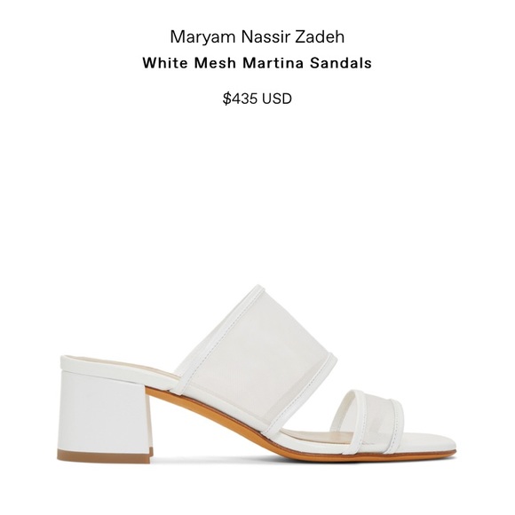 Maryam Nassir Zadeh Shoes - Maryam Nassir Zadeh Martina Mesh Sandal